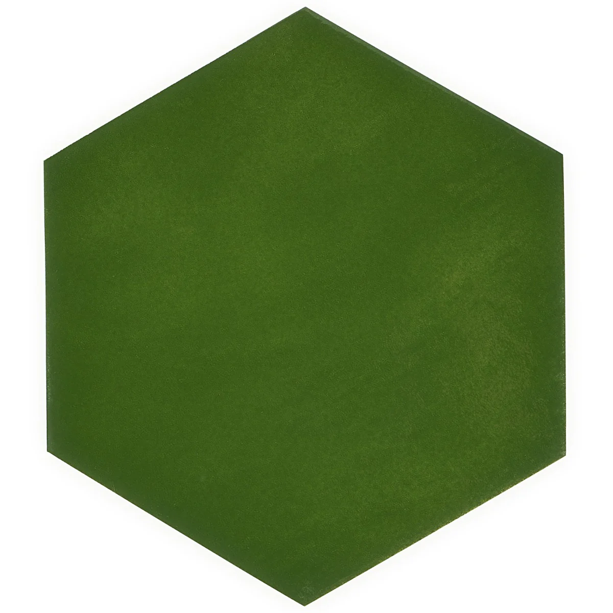 Cavallo Monaco Green 7" Hexagon Glossy Porcelain Tile - Lux Tile - Image 4