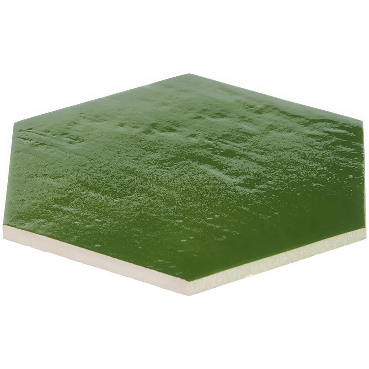 Cavallo Monaco Green 7" Hexagon Glossy Porcelain Tile - Lux Tile - Image 5