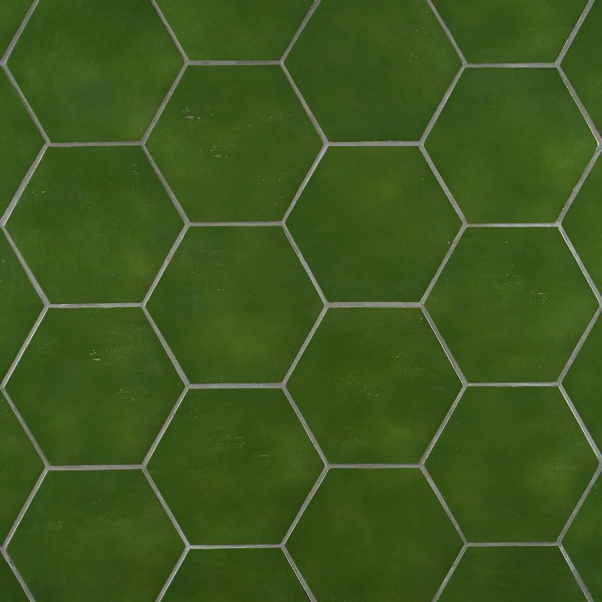 Cavallo Monaco Green 7" Hexagon Glossy Porcelain Tile - Lux Tile - Image 8