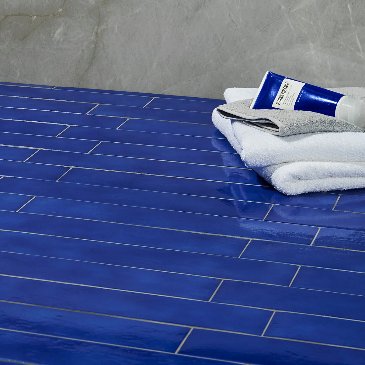 Cavallo Poseidon Blue 3x18 Glossy Porcelain Subway Tile - Lux Tile - Image 5