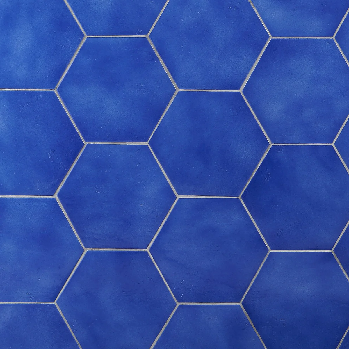 Cavallo Poseidon Blue 7" Hexagon Glossy Porcelain Tile - Lux Tile - Image 3