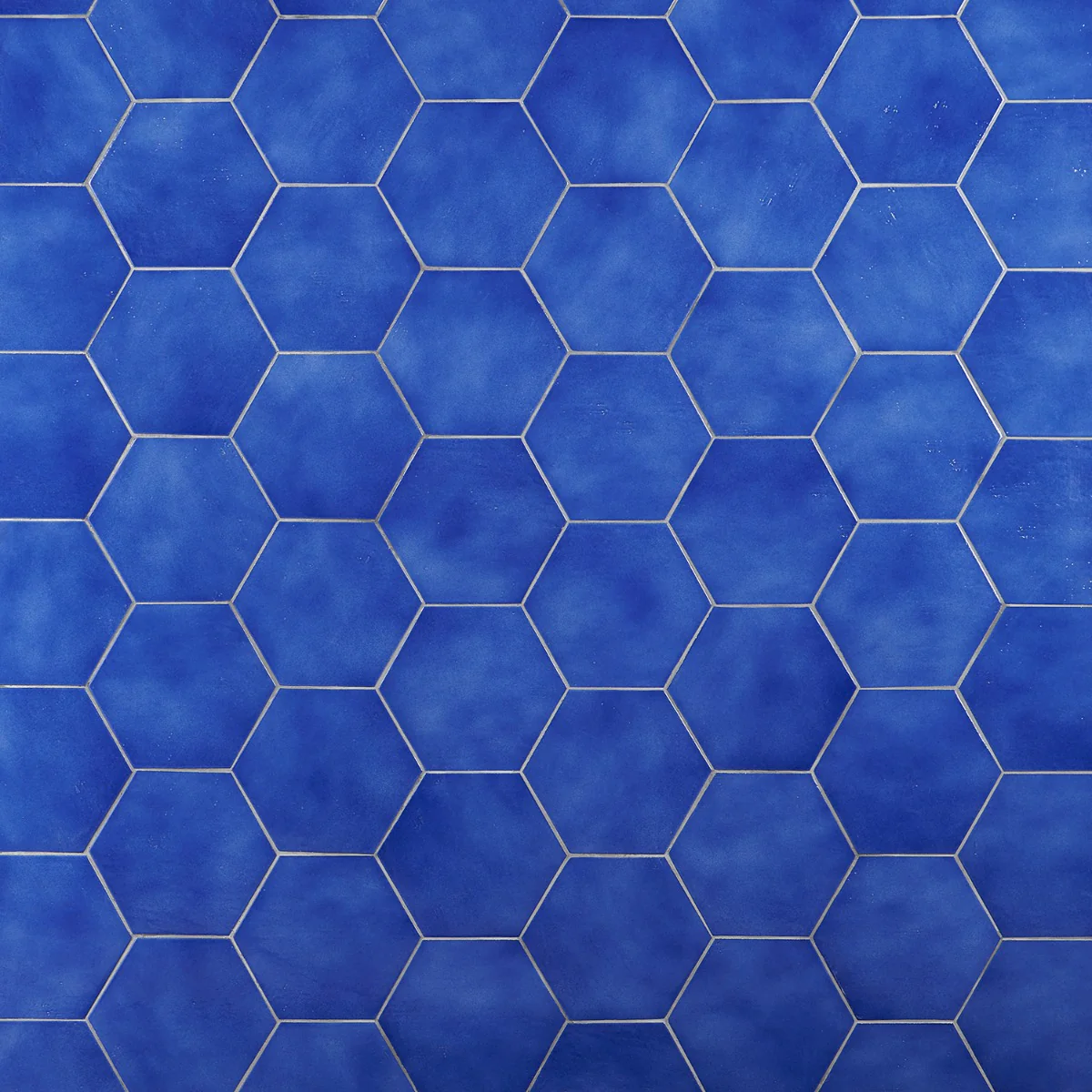 Cavallo Poseidon Blue 7" Hexagon Glossy Porcelain Tile - Lux Tile - Image 5