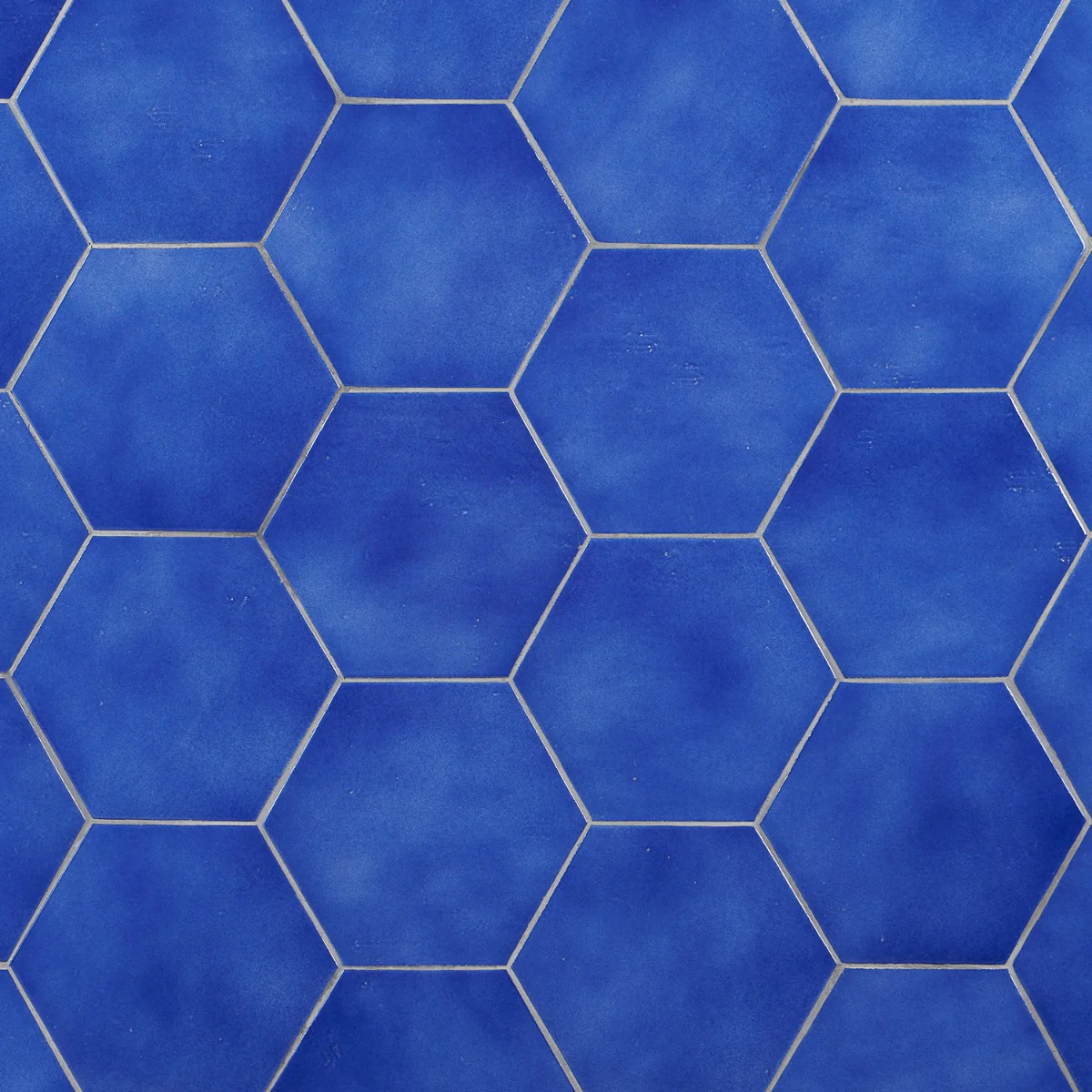 Cavallo Poseidon Blue 7" Hexagon Glossy Porcelain Tile - Lux Tile - Image 9