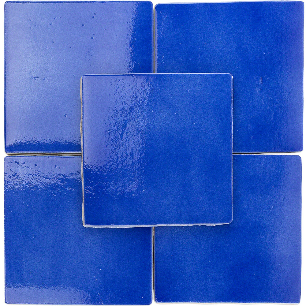 Cavallo Poseidon Blue 7x7 Glossy Porcelain Tile - Lux Tile - Image 4