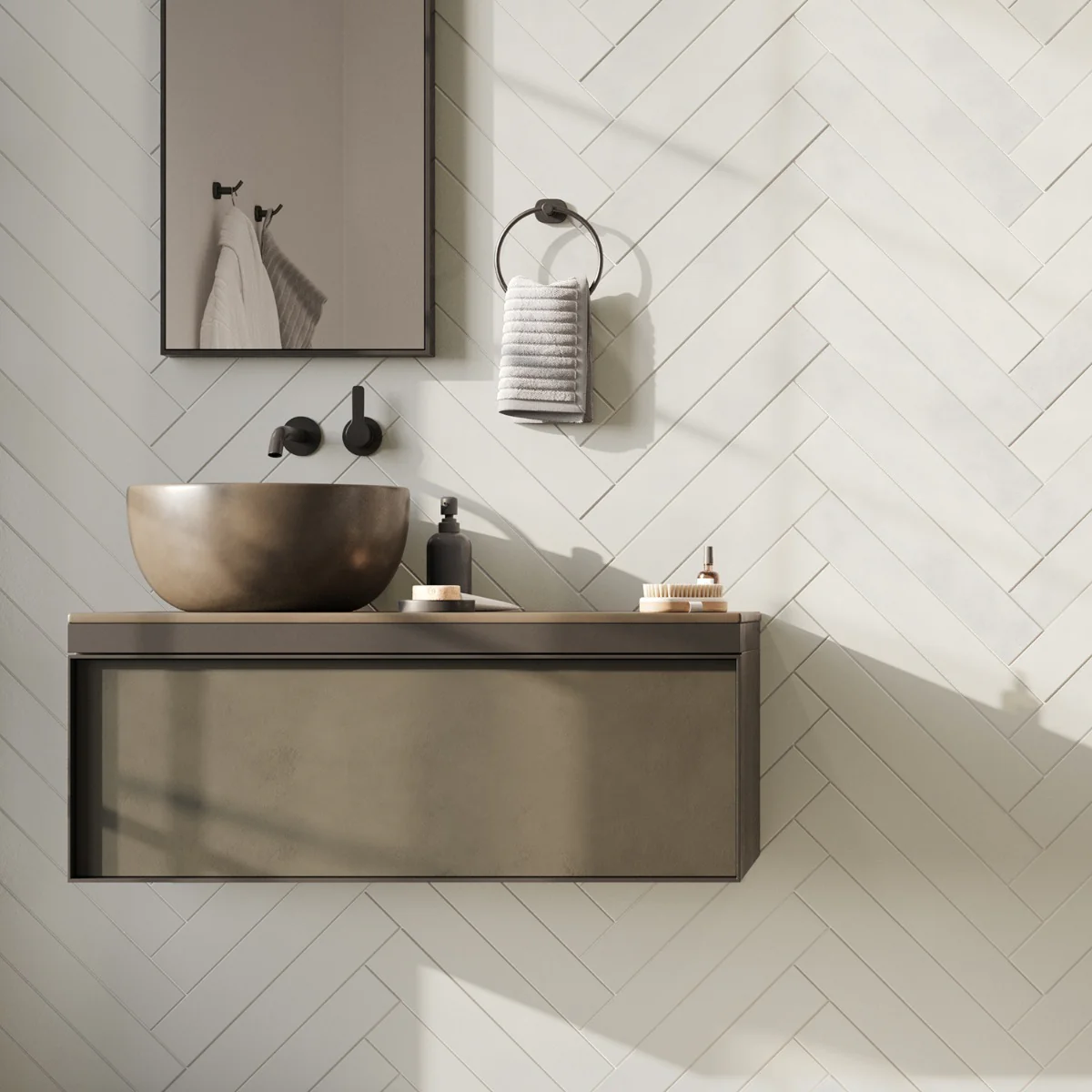 Cavallo Swiss Beige 3x18 Glazed Porcelain Subway Tile - Image 2