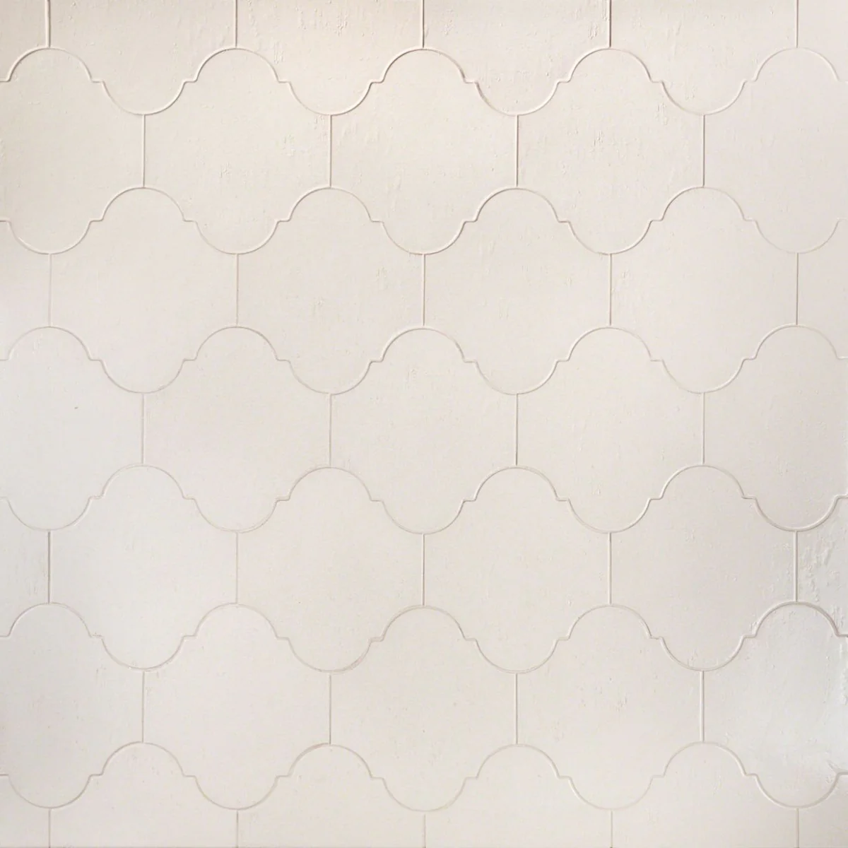 Cavallo Swiss Coffee Beige 8x10 Arabesque Glossy Porcelain Tile - Image 2