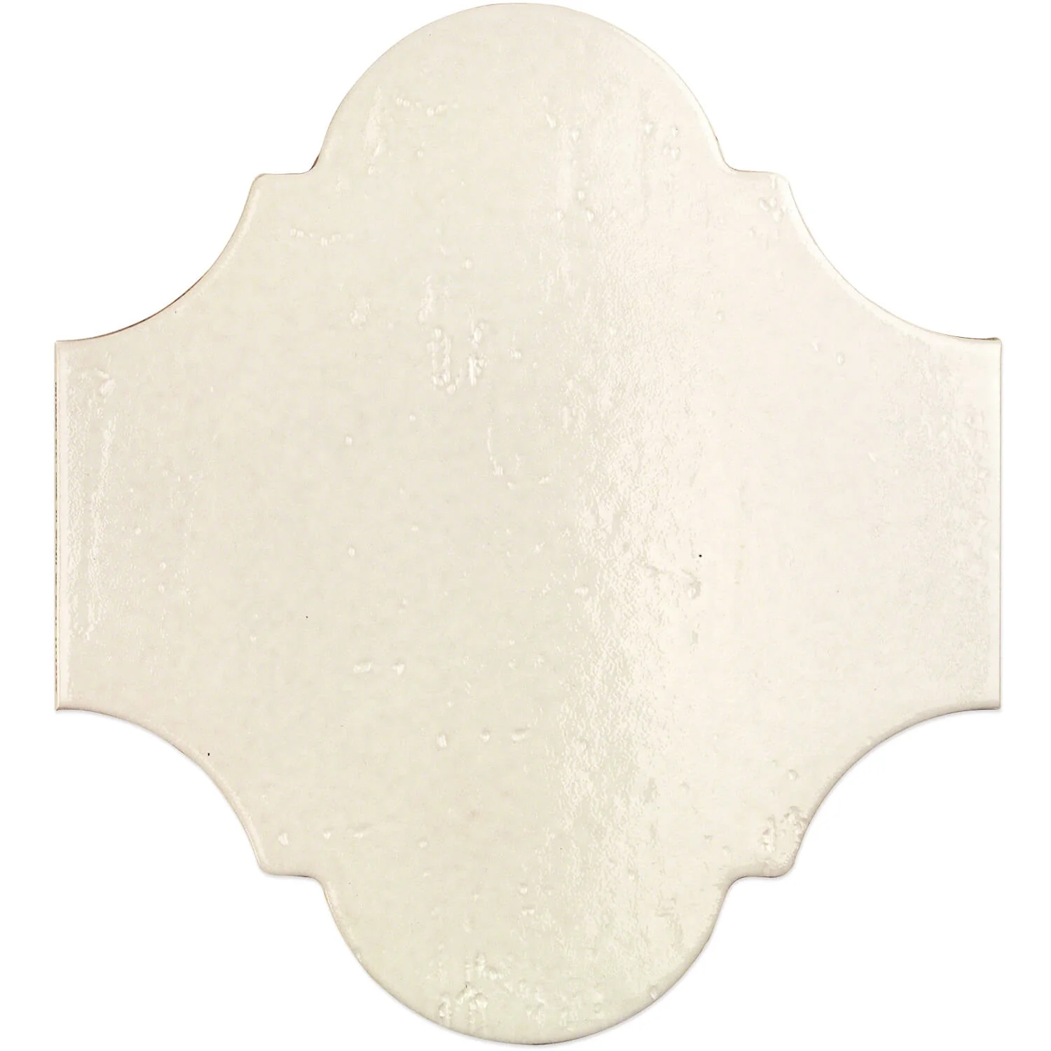 Cavallo Swiss Coffee Beige 8x10 Arabesque Glossy Porcelain Tile - Image 3