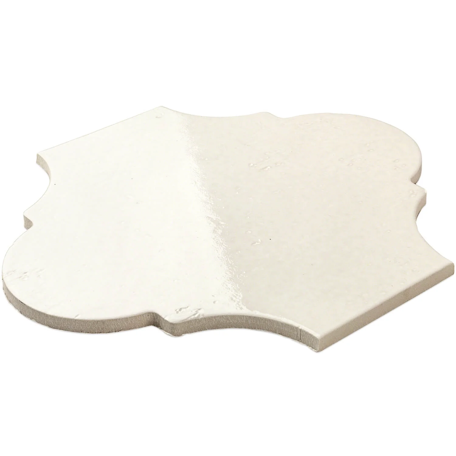 Cavallo Swiss Coffee Beige 8x10 Arabesque Glossy Porcelain Tile - Image 4