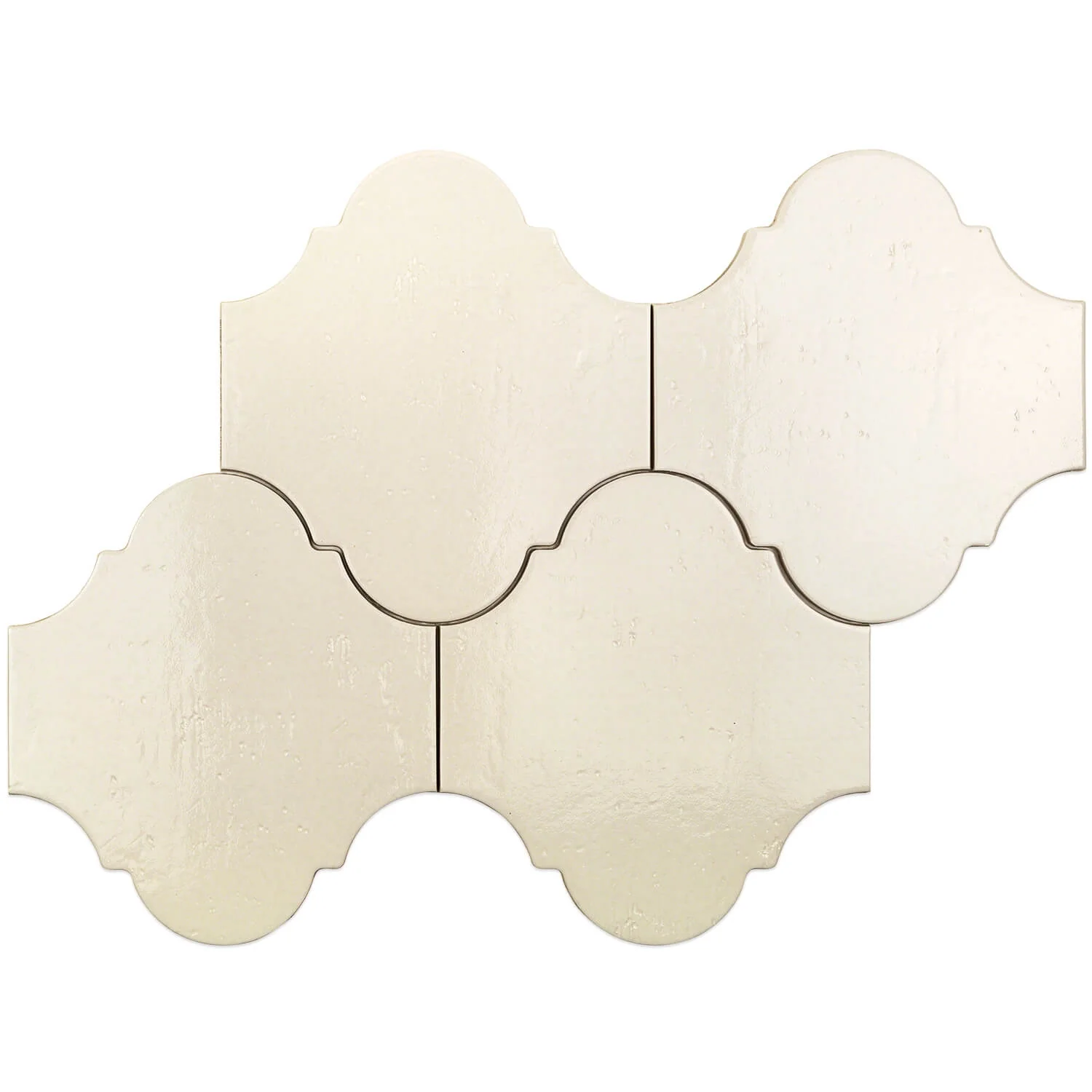 Cavallo Swiss Coffee Beige 8x10 Arabesque Glossy Porcelain Tile - Image 5