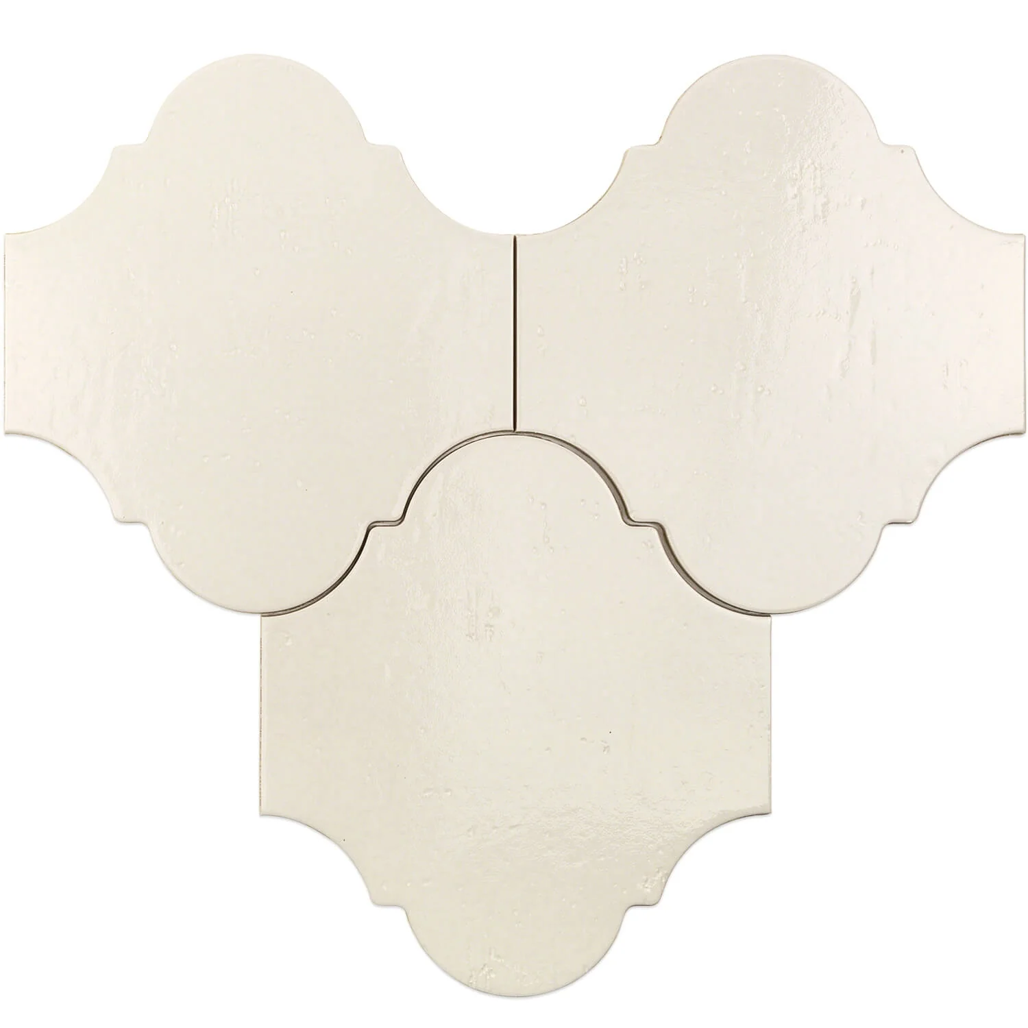 Cavallo Swiss Coffee Beige 8x10 Arabesque Glossy Porcelain Tile - Image 6
