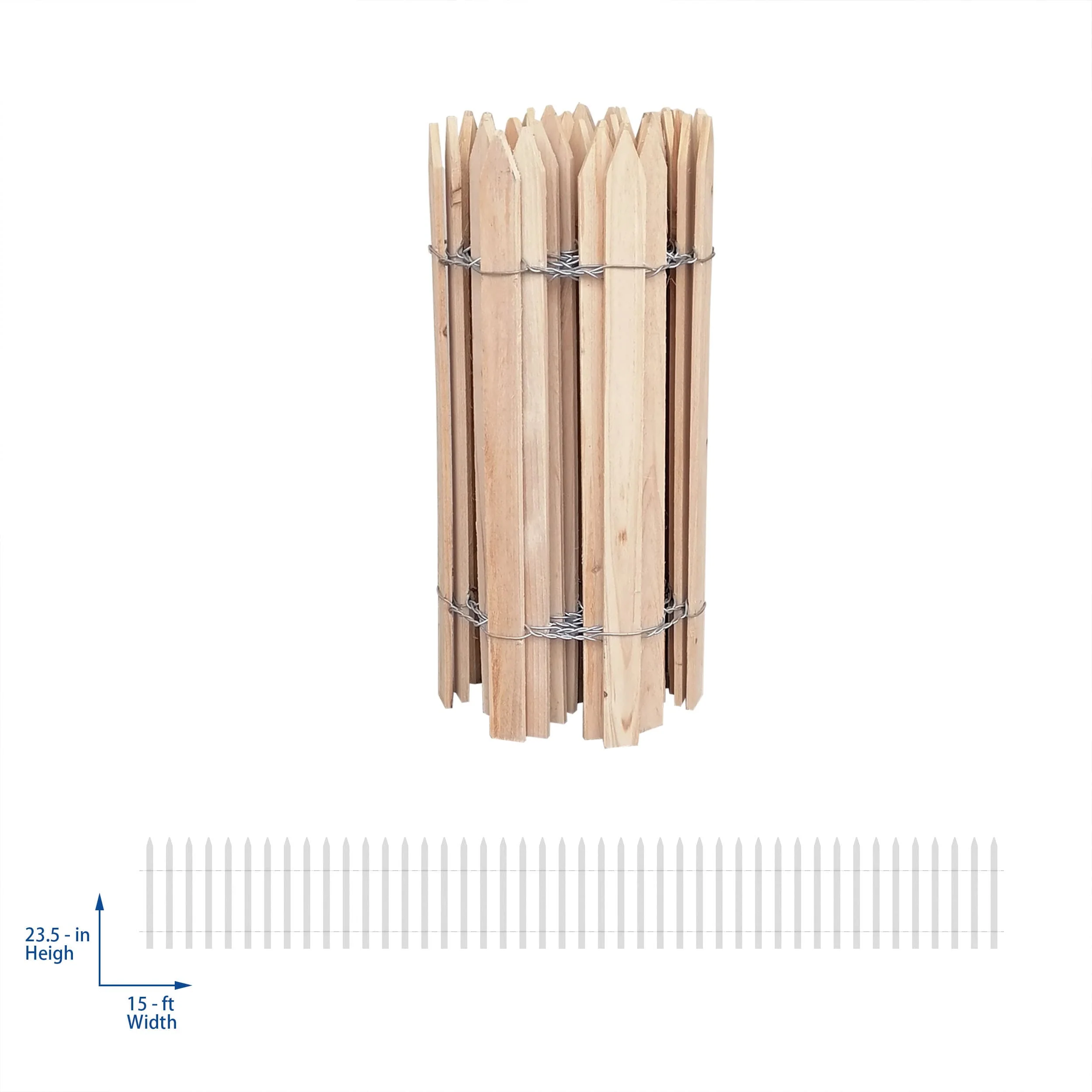 Cedar Brown Woven Wire Rolled Fencing - 15ft x 2ft - Image 8