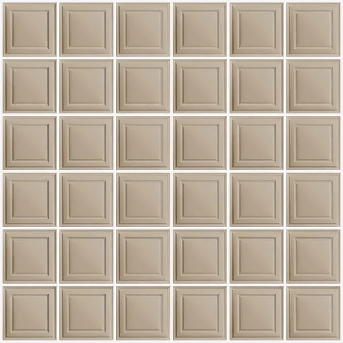 Ceilume 2-ft x 2-ft Stratford Feather-Light Latte PVC Drop Ceiling Tile (10-Pack, 40-sq ft / Case) - Image 3