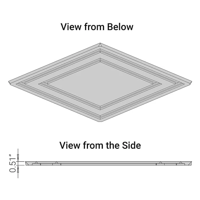 Ceilume 2-ft x 2-ft Stratford Feather-Light White PVC Drop Ceiling Tile (10-Pack, 40-sq ft / Case) - Image 8