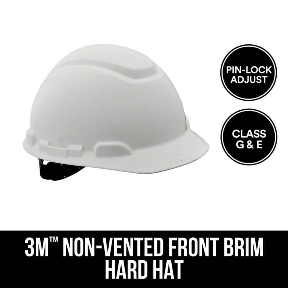 3M Quick Adjusting Ratchet Hard Hat, White Non‑Vented, Pinlock Suspension (CHH-P-W12) - Image 3