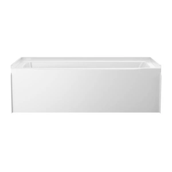 Classic 500 60 in. x 30 in. Soaking Bathtub with Left Drain in High Gloss White - Image 3