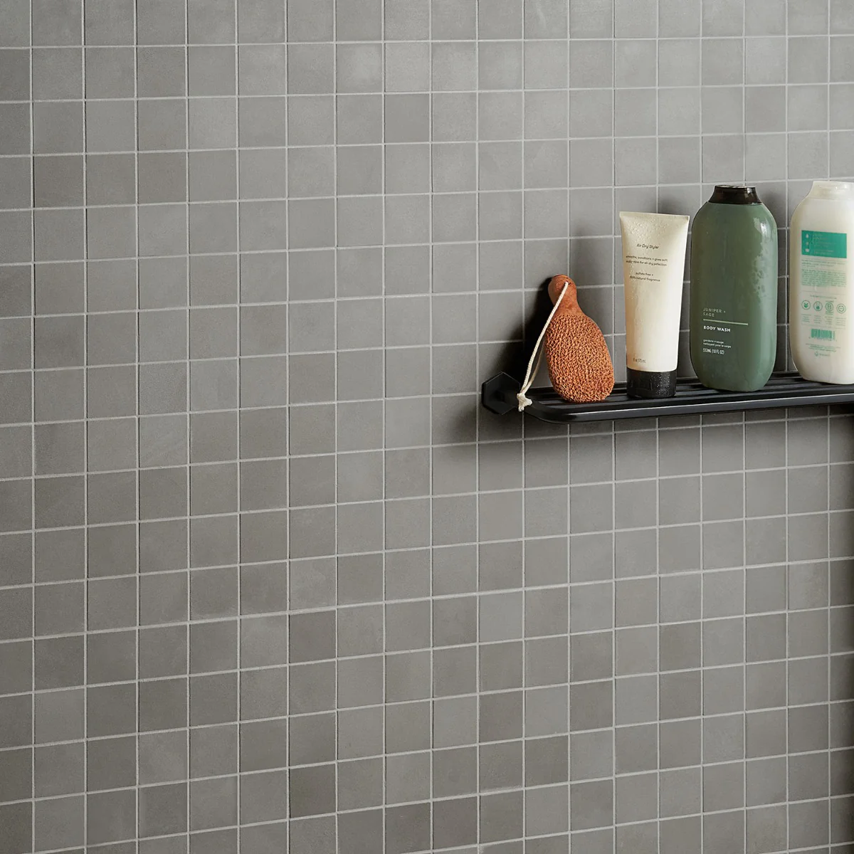 Clay Awake Gray 2x2 Matte Porcelain Mosaic Tile - Lux Tile