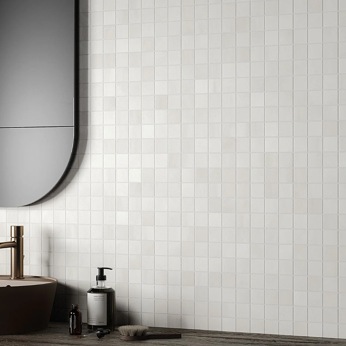 Clay Calm White 2x2 Matte Porcelain Mosaic Tile - Durable & Stylish - Image 3