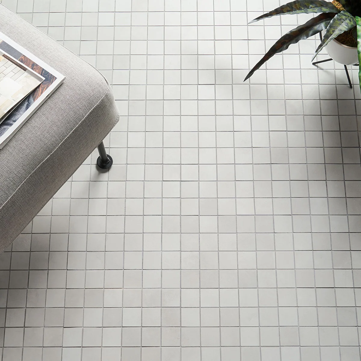 Clay Delight Gray 2x2 Matte Porcelain Mosaic - Lux Tile