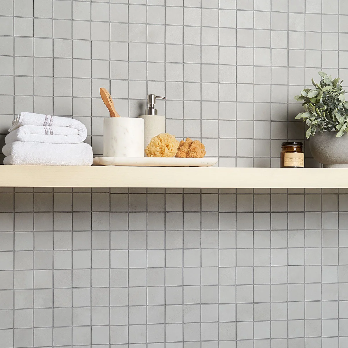 Clay Delight Gray 2x2 Matte Porcelain Mosaic - Lux Tile - Image 2