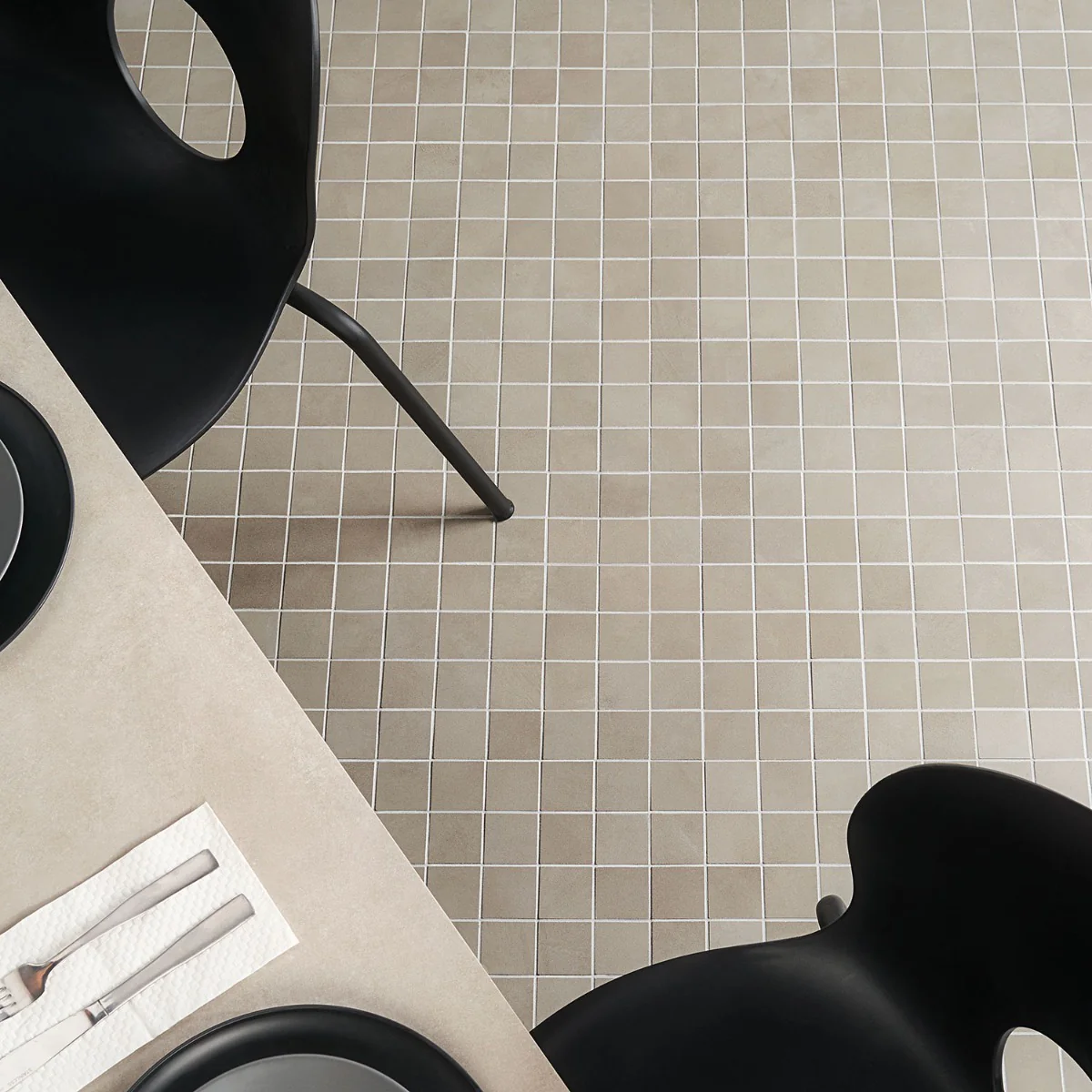 Clay Trust Gray 2x2 Matte Porcelain Mosaic Tile - Lux Tile - Image 2