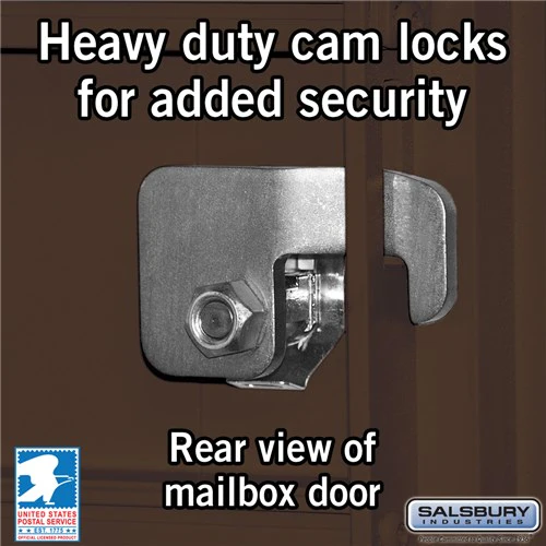 Cluster Box Unit with 12 Doors and Parcel Locker in Bronze with USPS Access - Image 4