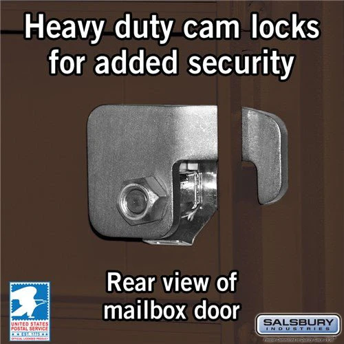 Cluster Box Unit with 8 Doors and 2 Parcel Lockers in Bronze with USPS Access - Image 4
