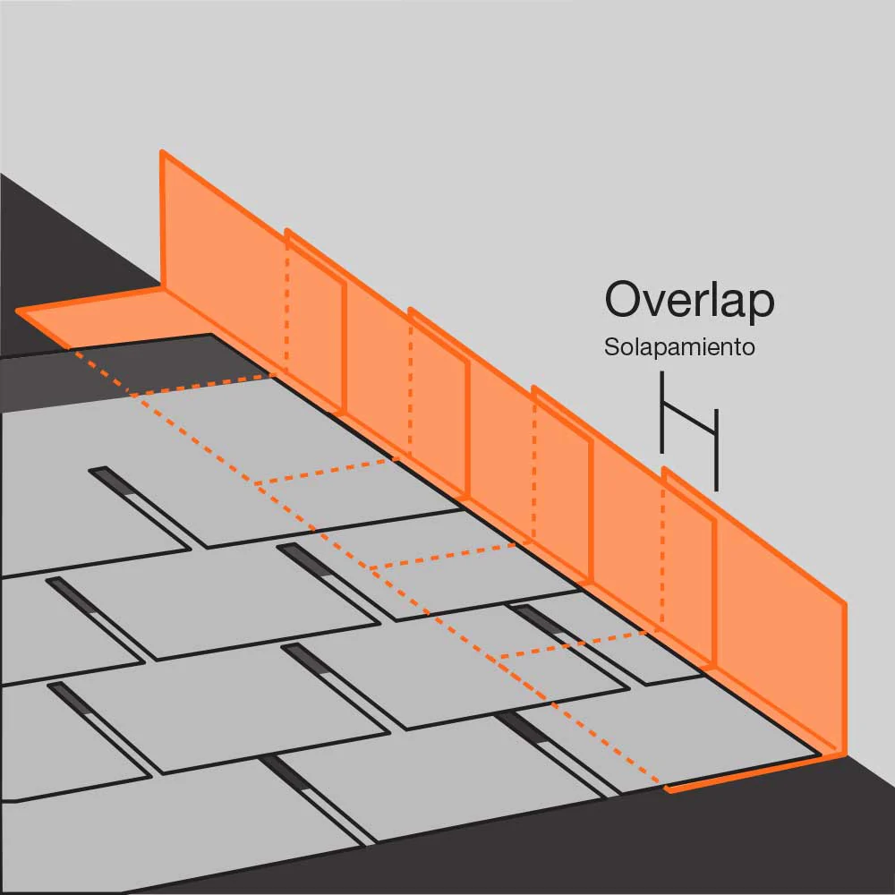 CMI 2-in x 120-in Silver Galvanized Steel Step Flashing (10-ft Length) - Image 4