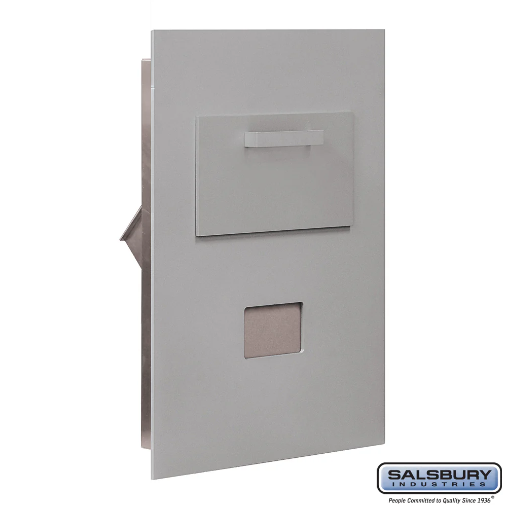 Collection Unit for 5-Door High 4B+ Mailbox Units - Aluminum - Rear Loading - Private Access