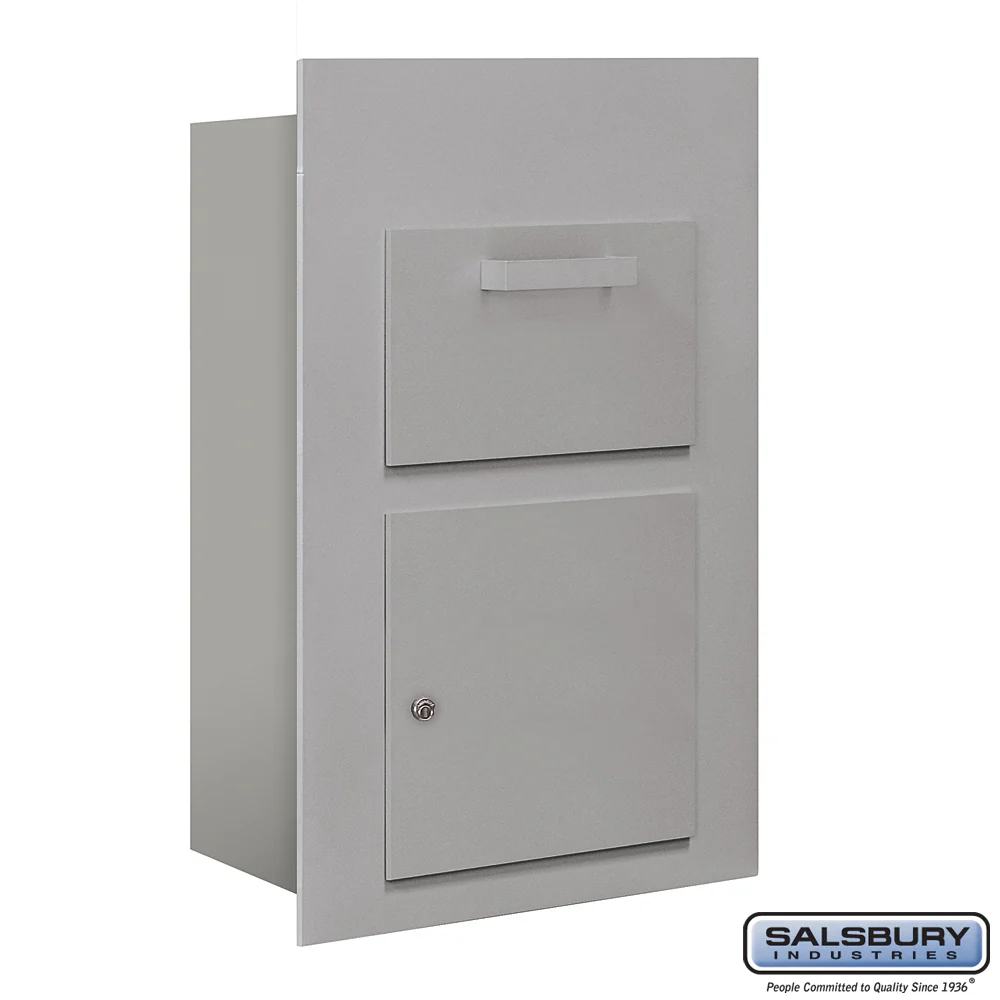 Collection Unit for 5-Door High Mailbox Units - Aluminum - Front Loading - USPS Access