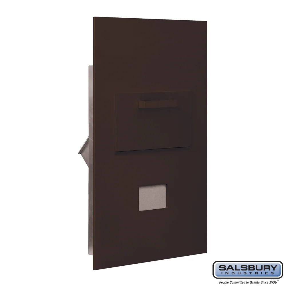 Collection Unit for 6 Door High 4B+ Mailbox Units - Bronze - Rear Loading - USPS Access