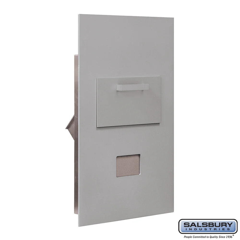 Collection Unit for 6 Door High Mailbox Units - Aluminum - Rear Loading - USPS Access