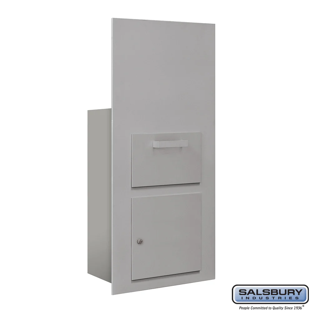 Collection Unit for 7 Door High 4B+ Mailbox Units - Aluminum - Front Loading - USPS Access