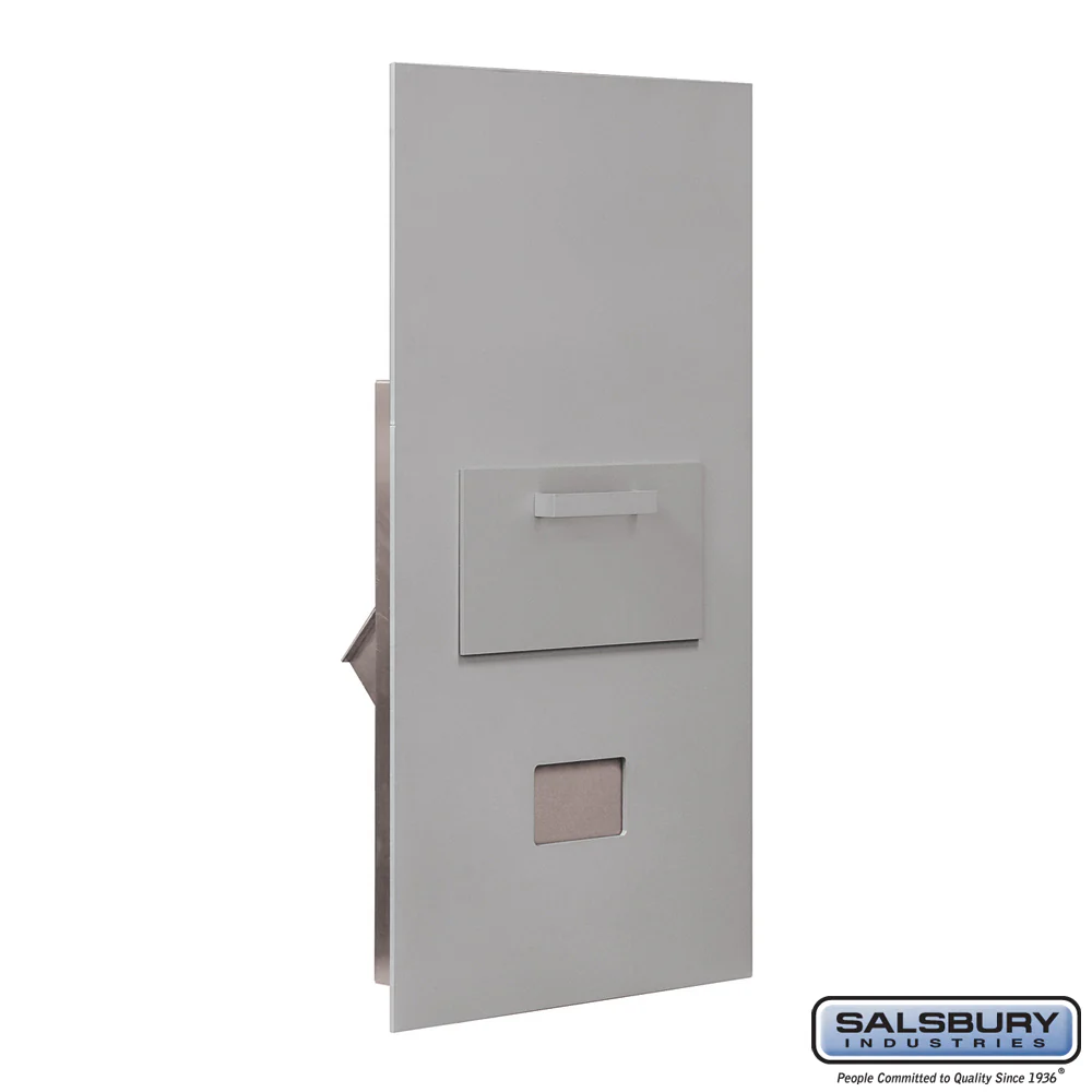 Collection Unit for 7 Door High 4B+ Mailbox Units - Aluminum - Rear Loading - USPS Access