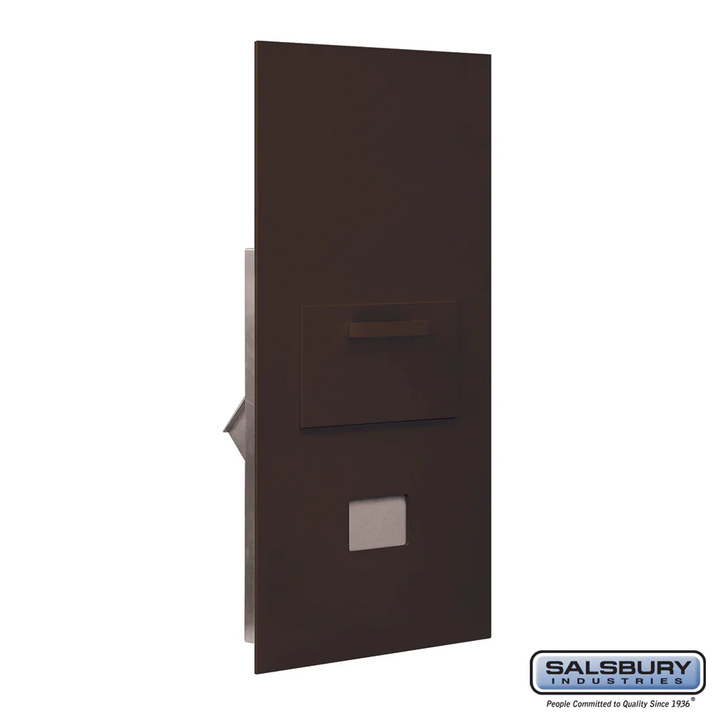 Collection Unit for 7-Door High 4B+ Mailbox Units - Bronze - Rear Loading - USPS Access