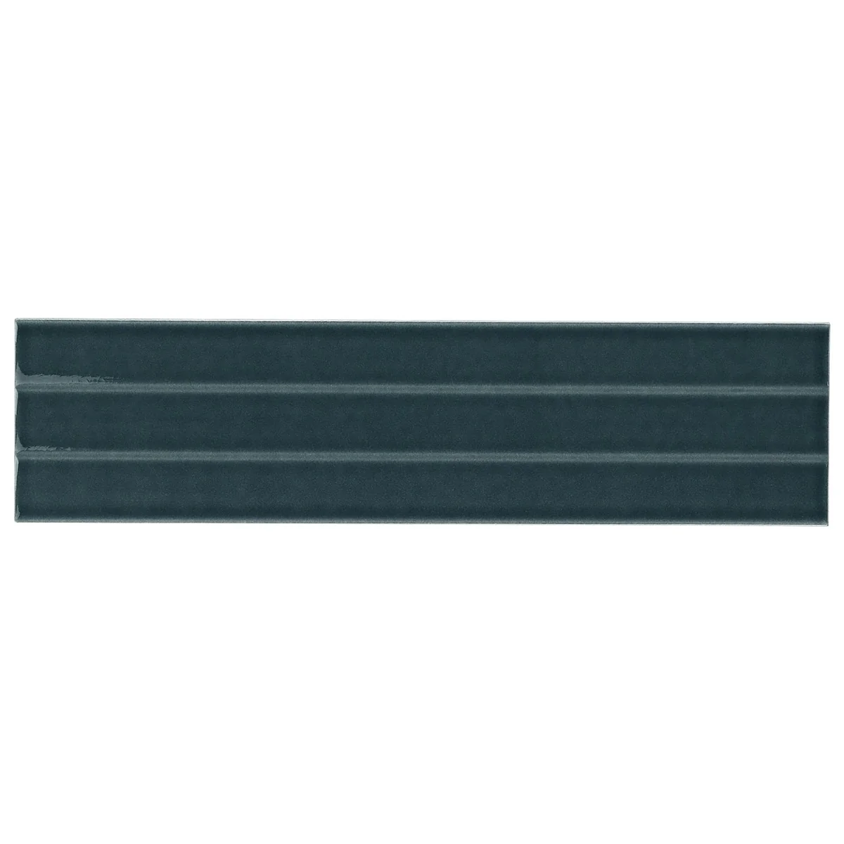 Colorplay Fluted Emerald Green Ceramic Tile 4.5x18 - Glossy Crackled Finish - Image 5