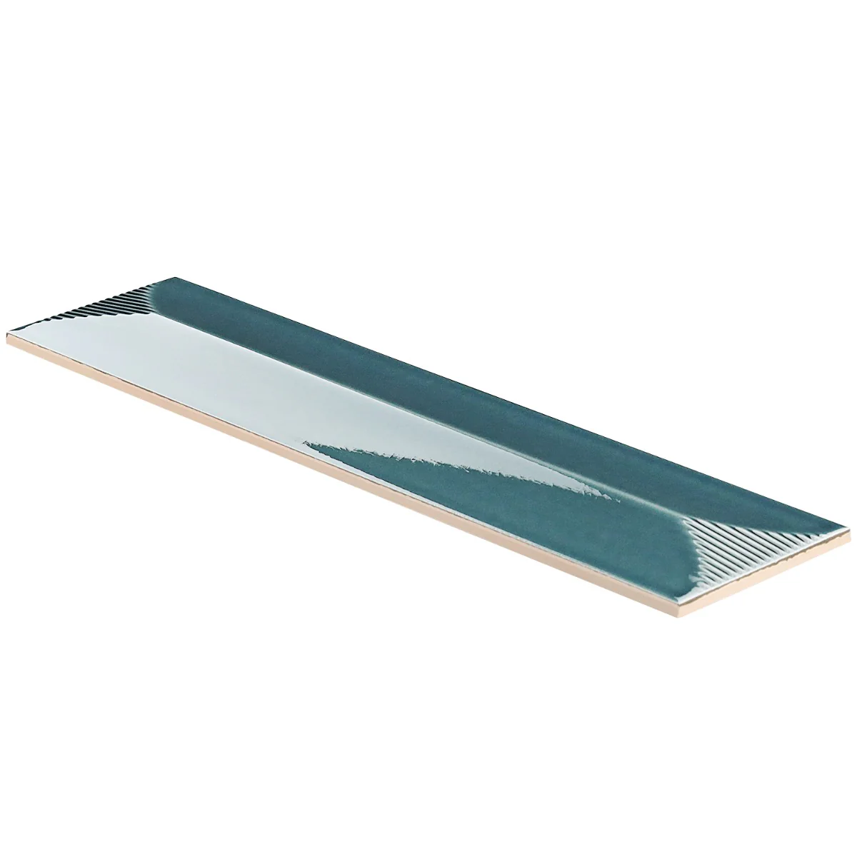 Colorplay Inflex Emerald Green 4.5x18 3D Glossy Crackled Ceramic Tile - Image 4