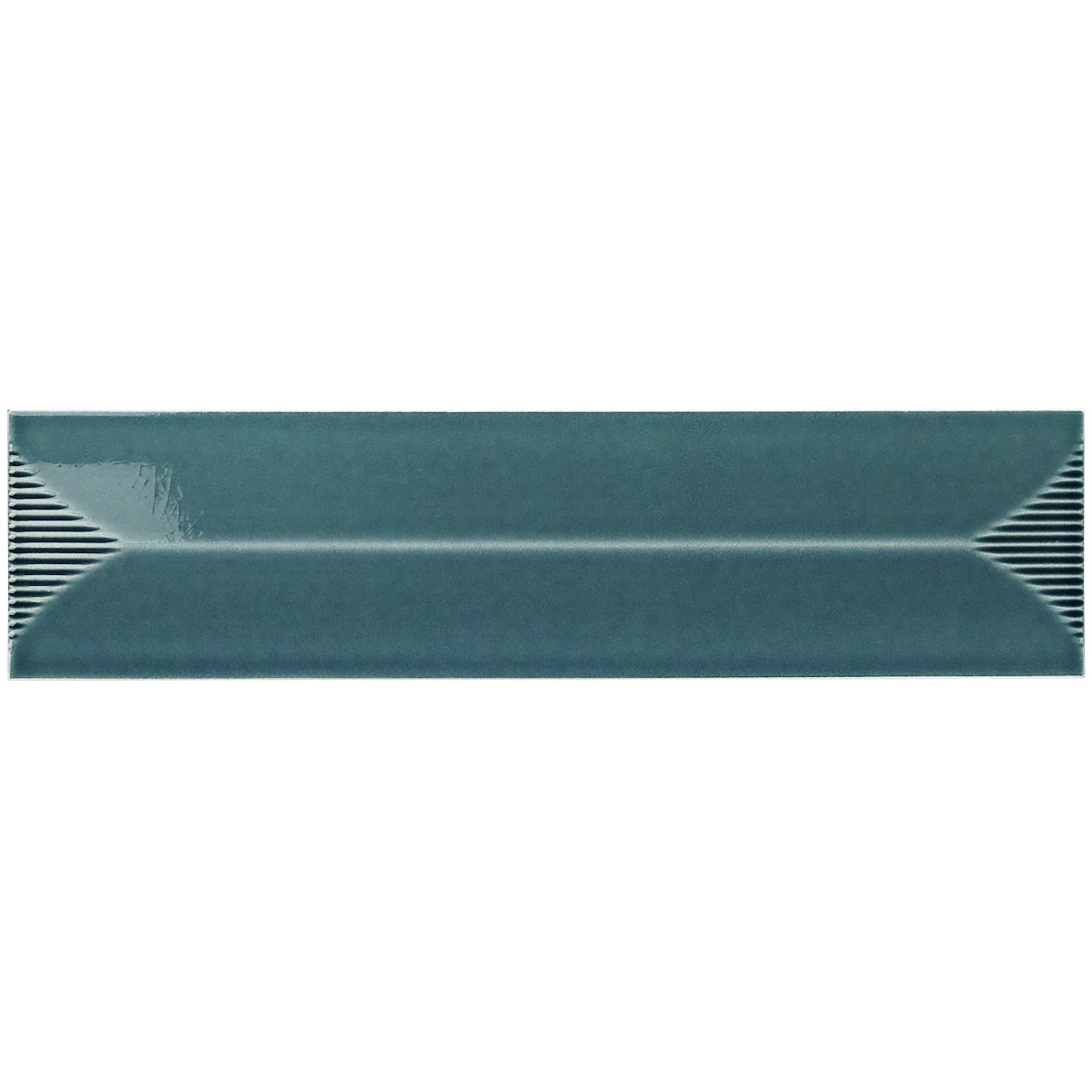 Colorplay Inflex Emerald Green 4.5x18 3D Glossy Crackled Ceramic Tile - Image 5