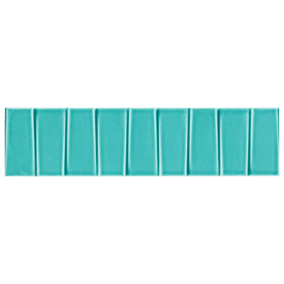 Colorplay Steps Teal Green 4.5x18 3D Crackled Glossy Ceramic Tile - Image 5