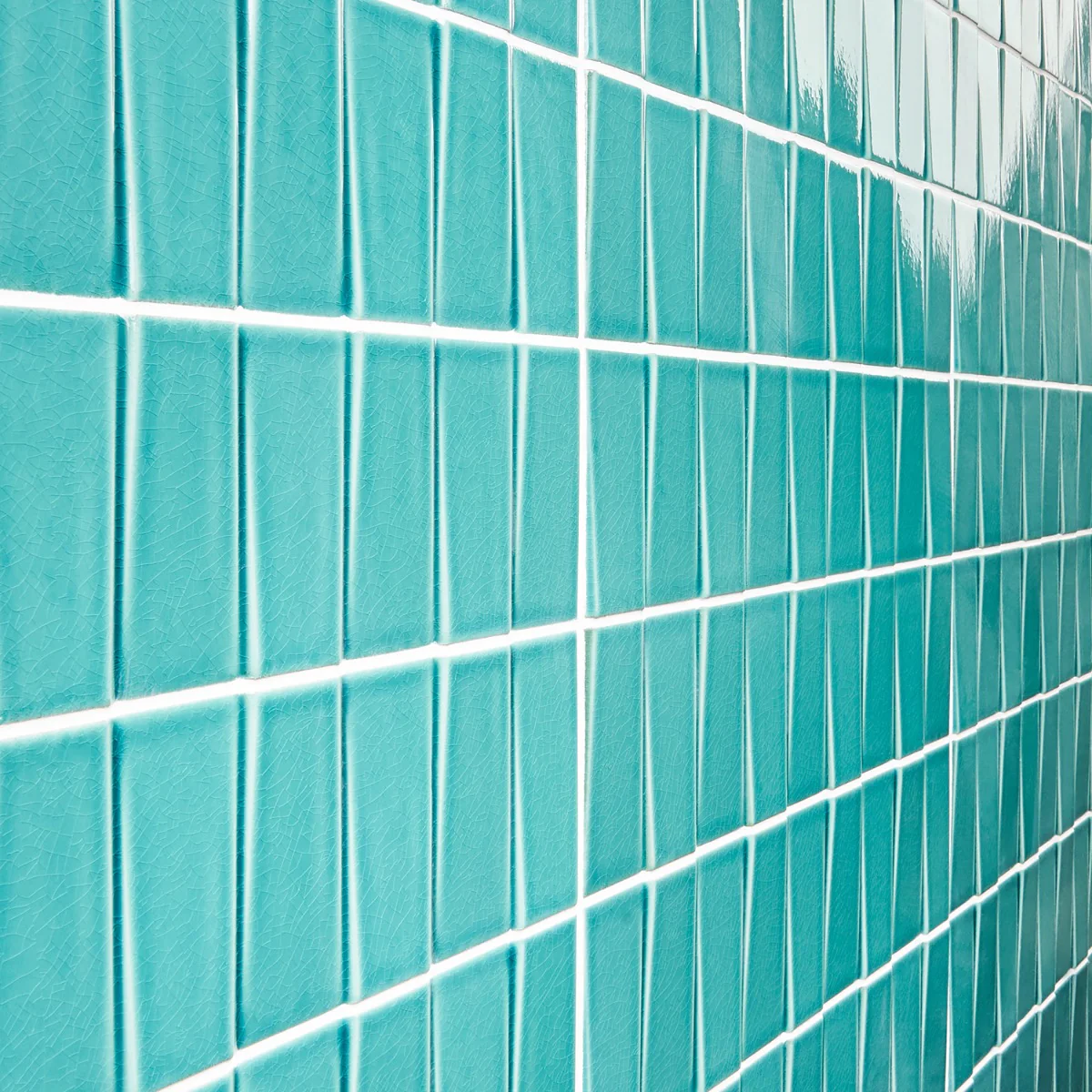 Colorplay Steps Teal Green 4.5x18 3D Crackled Glossy Ceramic Tile - Image 7