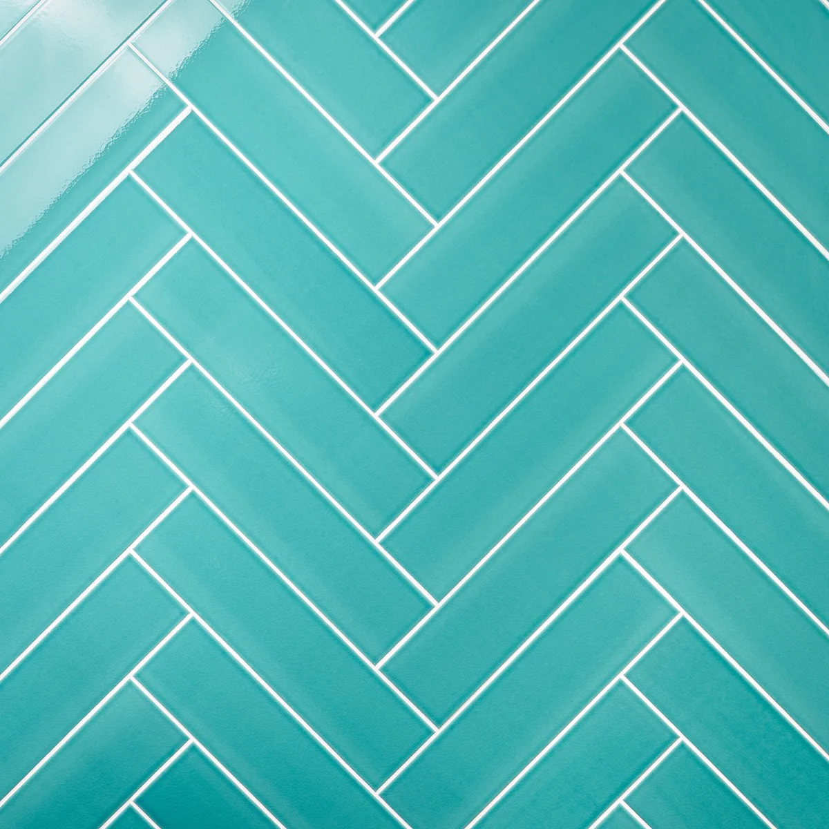 Colorplay Teal Green 4.5x18 Crackled Glossy Ceramic Tile by Lux Tile - Image 3