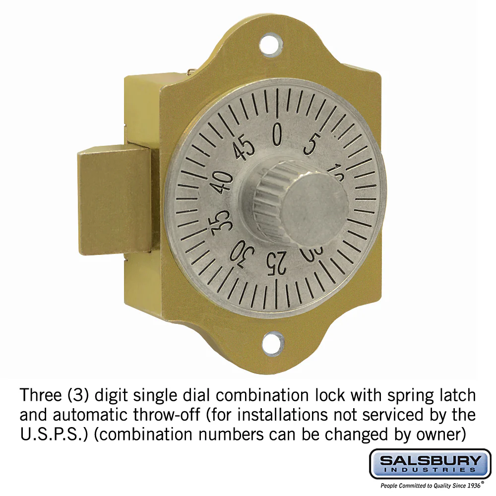 Combination Lock for 4B+ Horizontal Mailbox Door