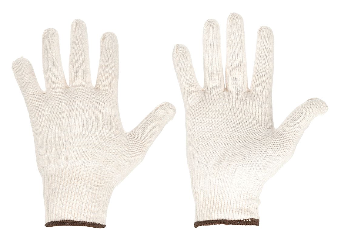 CONDOR Knit Gloves S (7) Uncoated Cotton Polyester for Breathability and Dexterity