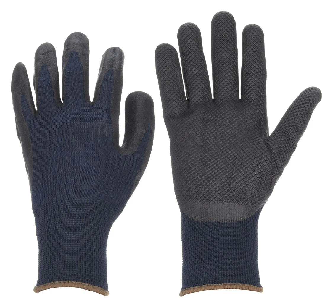 CONDOR Nitrile Palm Dipped Knit Cuff Gloves, M (8)