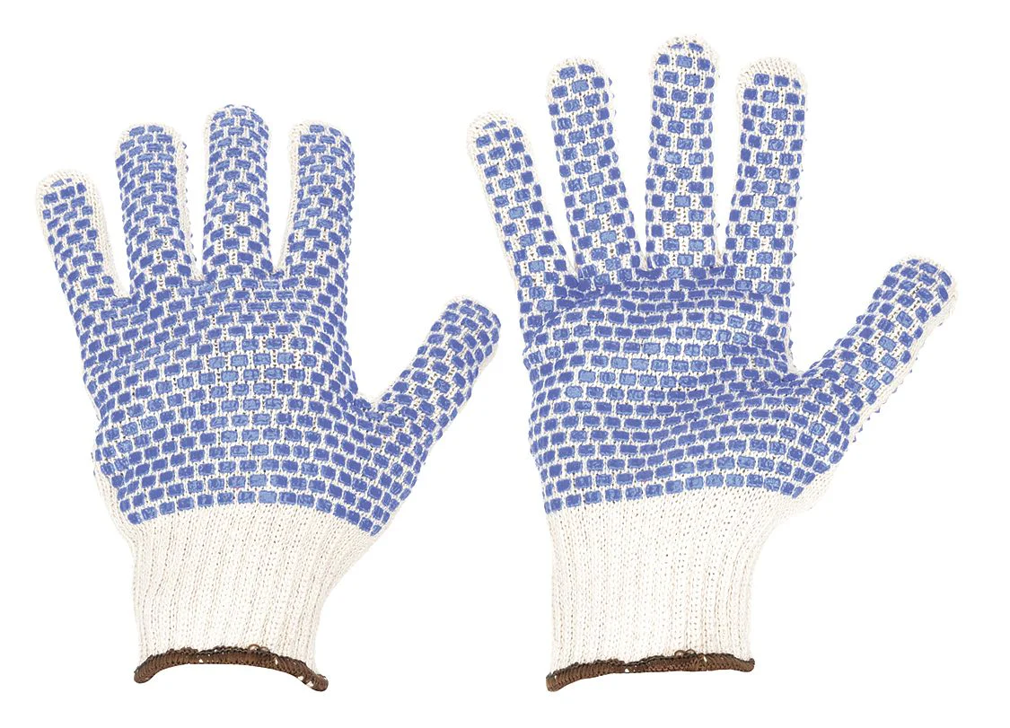CONDOR Task and Chore Knit Gloves with PVC Dotted Palm - Small