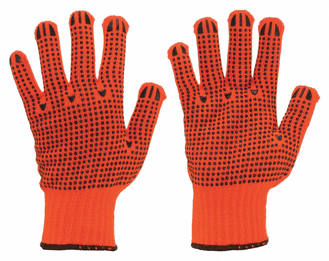 CONDOR XL Dotted PVC Task Gloves - Full Finger Protection