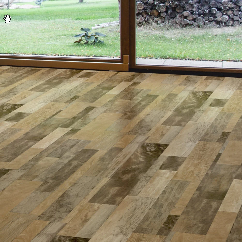 Congoleum AirStep Advantage Curious 12-ft W Cut-to-Length Magic Trick Wood-Look Low-Gloss Sheet Vinyl Flooring - Image 3