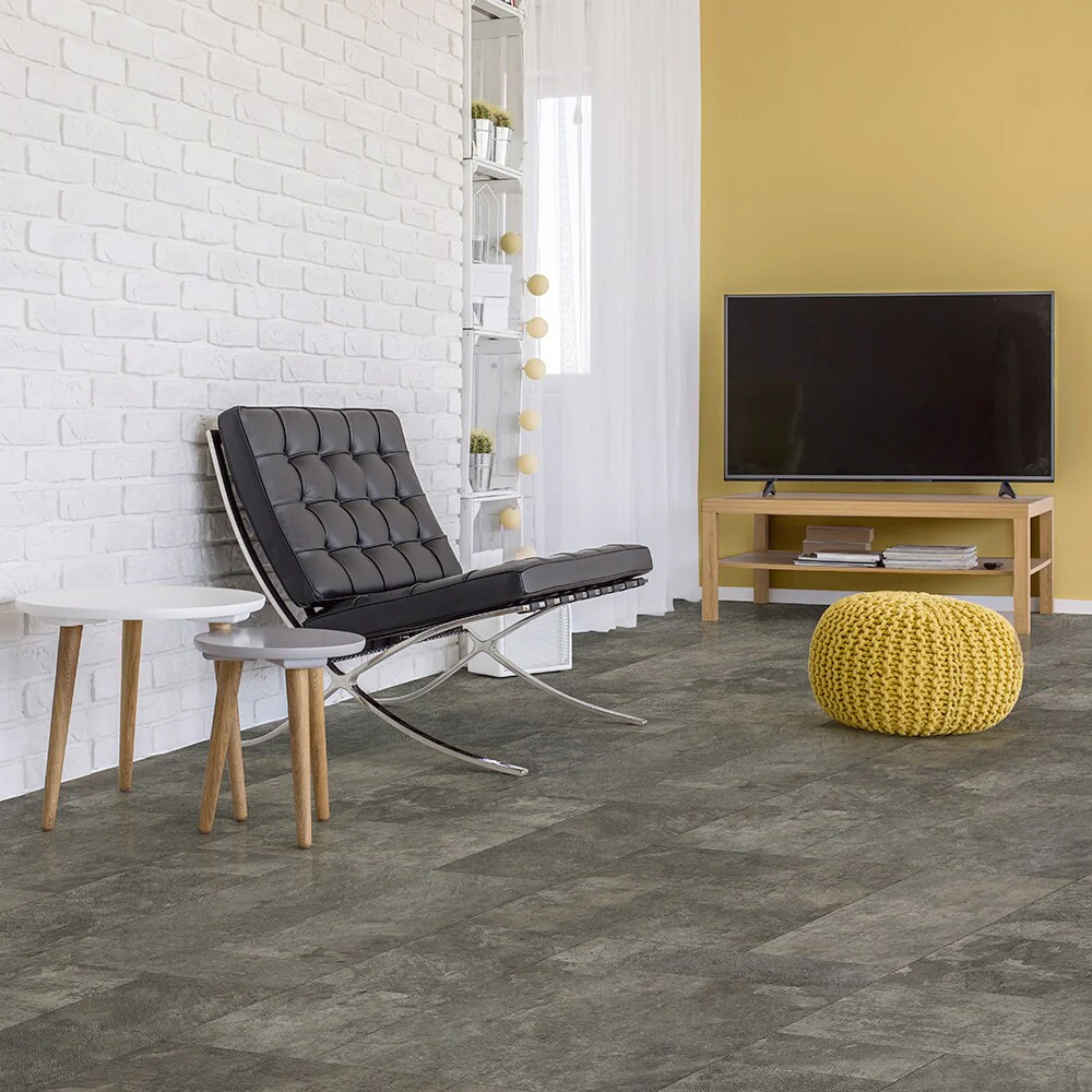 Congoleum AirStep Evolution Contour 12-ft W Cut-to-Length Himalayan Dusk Stone Look Low-Gloss Finish Sheet Vinyl - Image 2