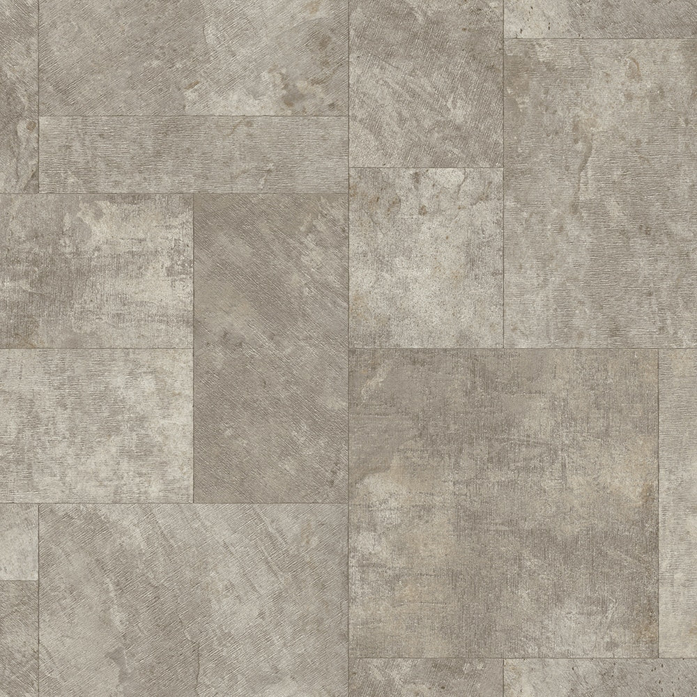 Congoleum AirStep Evolution Contour Sheet Vinyl, Hillsborough Beige Stone Look, 12-ft W, Cut-to-Length, Low-Gloss Finish