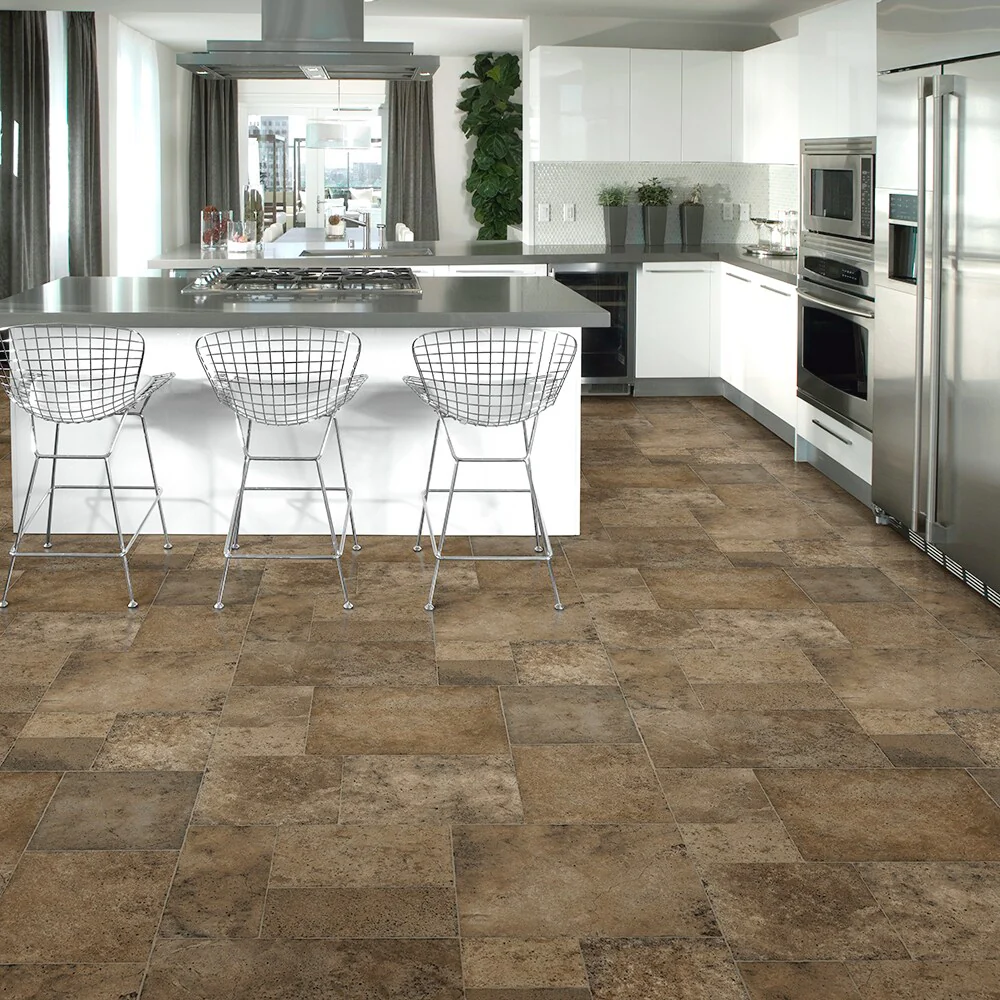 Congoleum AirStep Evolution Pathways 12-ft W Cut-to-Length Appalachian Trail Stone Look Low-Gloss Finish Sheet Vinyl - Image 2