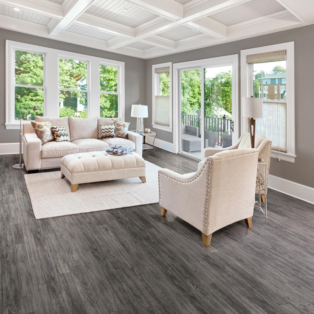 Congoleum ArmorCore LC Around the Block 12-ft W Cut-to-Length Yukon Sky Wood Look Low-Gloss Finish Sheet Vinyl - Image 2